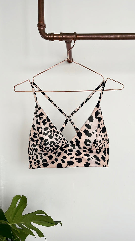 Tulum Top | Peach Leopard