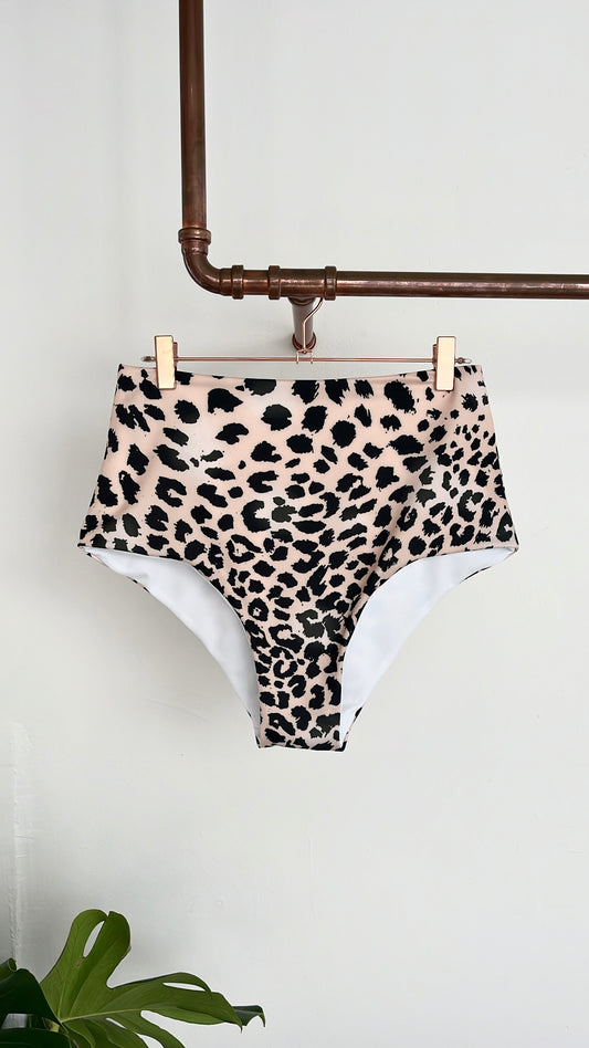 Tulum Bottoms | Peach Leopard